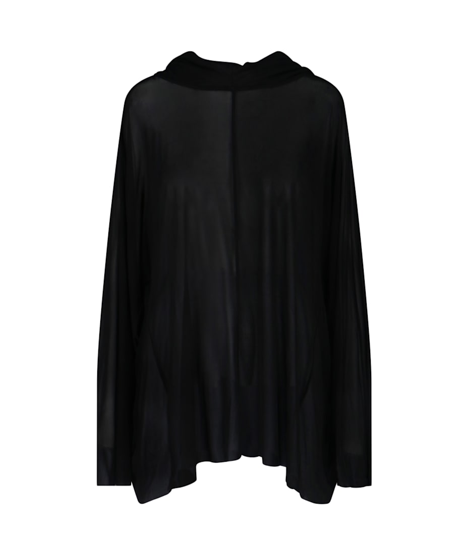 オールインワン・サロペット Rick Owens Hooded Tunic Mini Dress Rick Owens Hooded Tunic Mini Dress - Black - Women