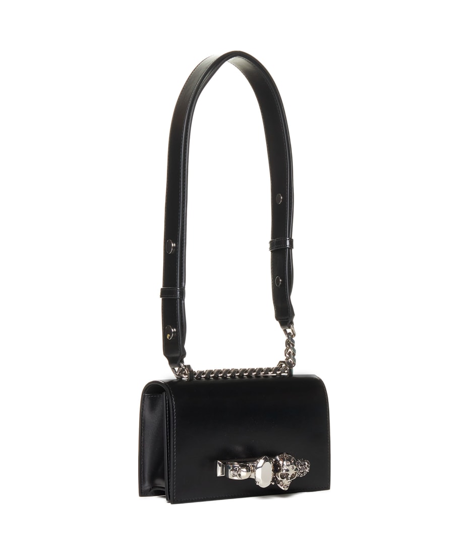 Alexander McQueen Mini Biker Jeweled Shoulder Bag | italist