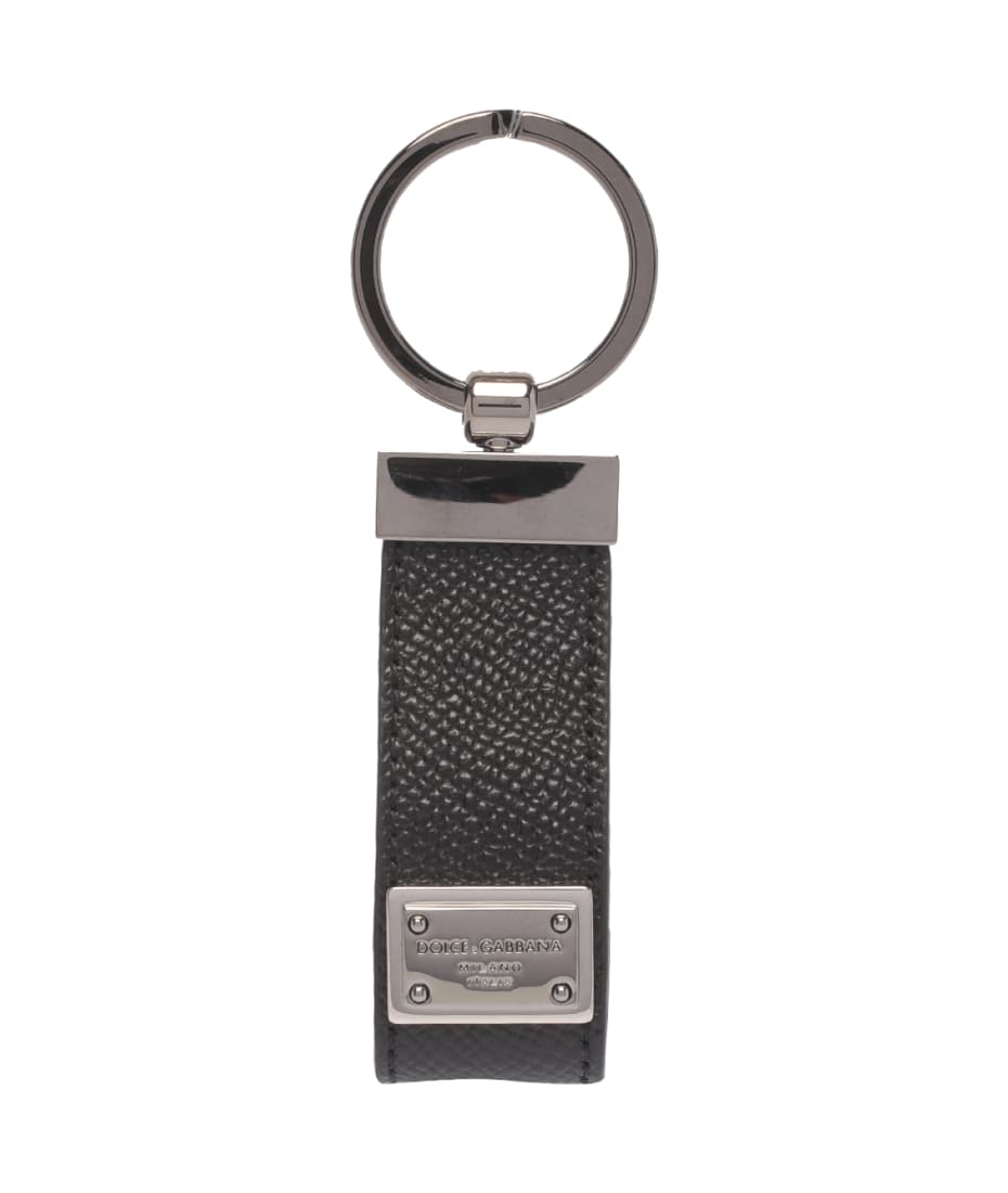 Dolce & Gabbana Logo Plaque Keyring | italist