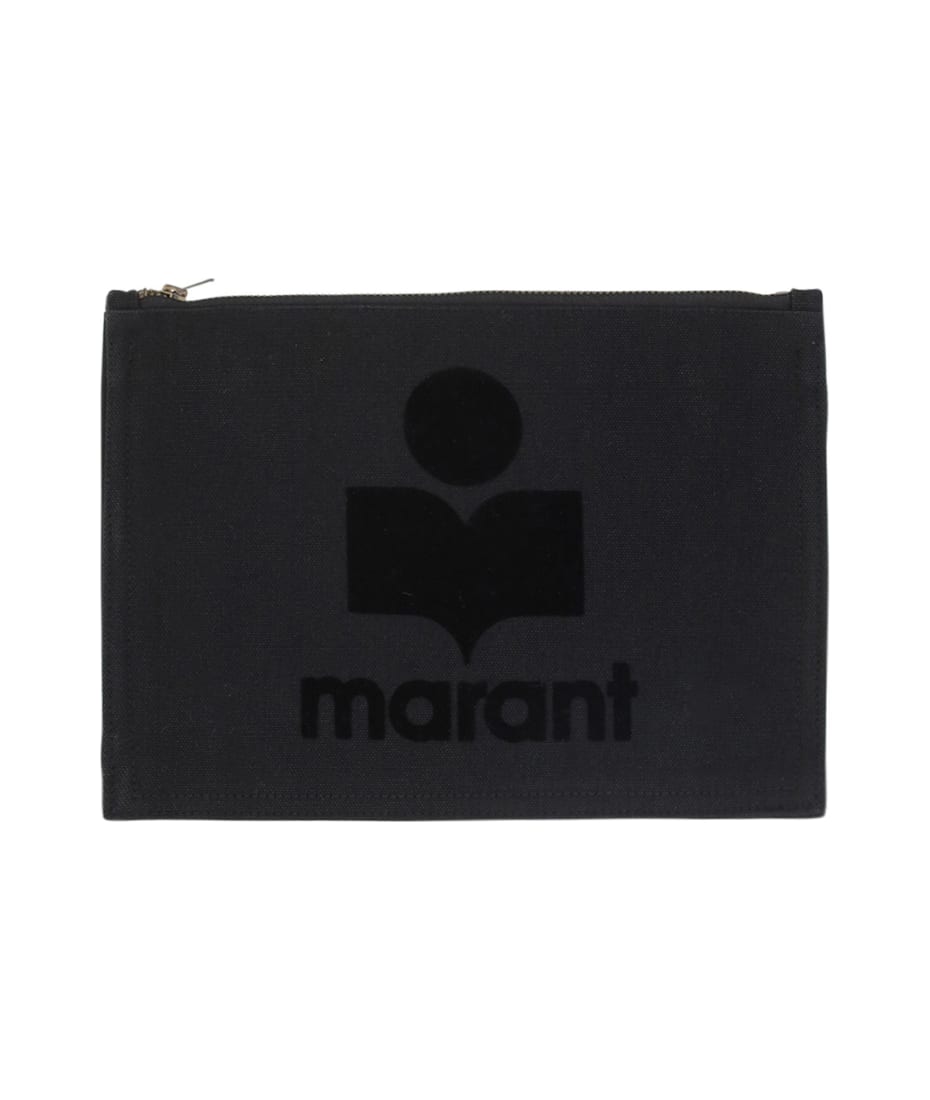【関税込み】Netia Ge Pouch - Isabel Marant - Cotton - Black Netia Ge Pouch - Isabel Marant - Cotton - Black