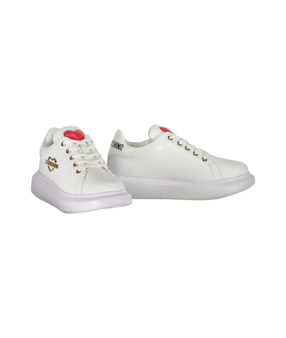 nnn1027nnn　love Love Moschino Logo Detail Leather Sneakers | italist, ALWAYS