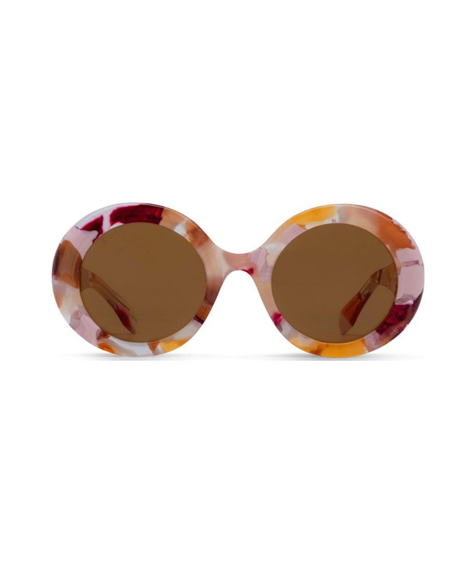 GUCCI ラウントフレムサンクラス GG1748S001PINK BROWN Amazon.com: Gucci GG1189S 003 Havana/Brown Square Women's