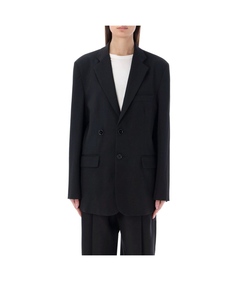 Single-breasted Straight Hem Blazer