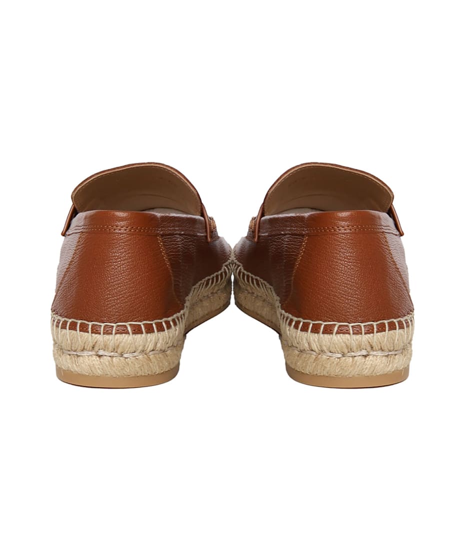 サンダル VALENTINO GARAVANI Caramel Leather Vlogo Espadrilles Valentino Garavani Caramel Leather Vlogo Espadrilles