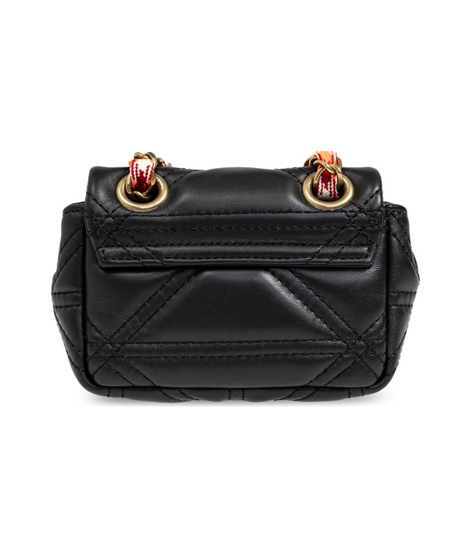 ★Vivienne Westwood★ 24FW Vivienne Westwood Shoulder Bag 5C Vivienne Westwood Victoria Leather Shoulder Bag | Black