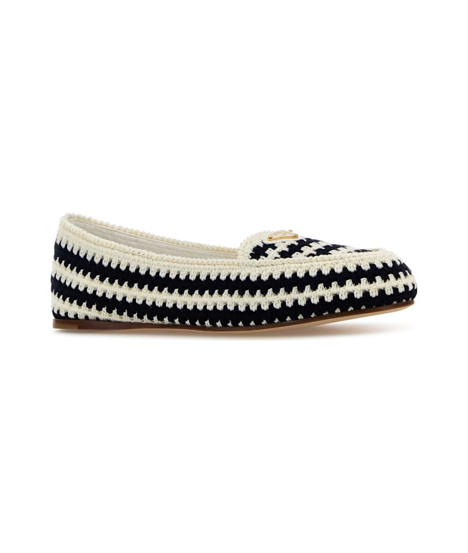 【関税&送料込】Prada Embroidered Crochet Loafers Prada Embroidered Crochet Loafers | italist