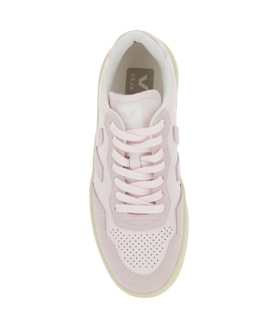 【送料&関税込】Veja v90 Pink Sneaker With Side Logo And Per Veja 'v90' Pink Sneaker With Side Logo And Perforated Toe In