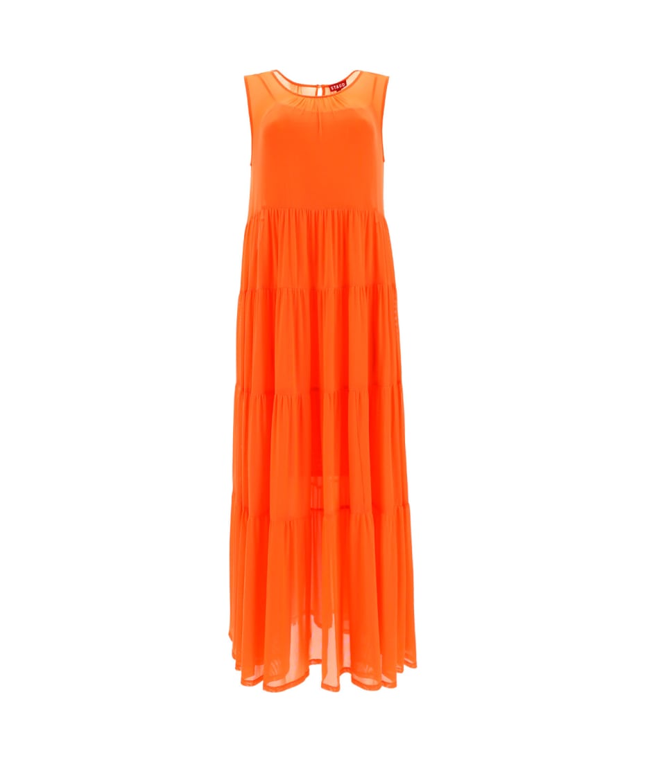 open lace back dress Staud Orange Mini Dress main image 0