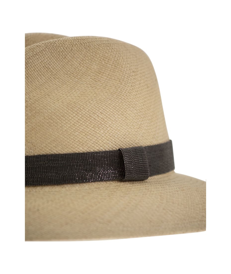 Brunello Cucinelli Straw Hat With Precious Band | italist