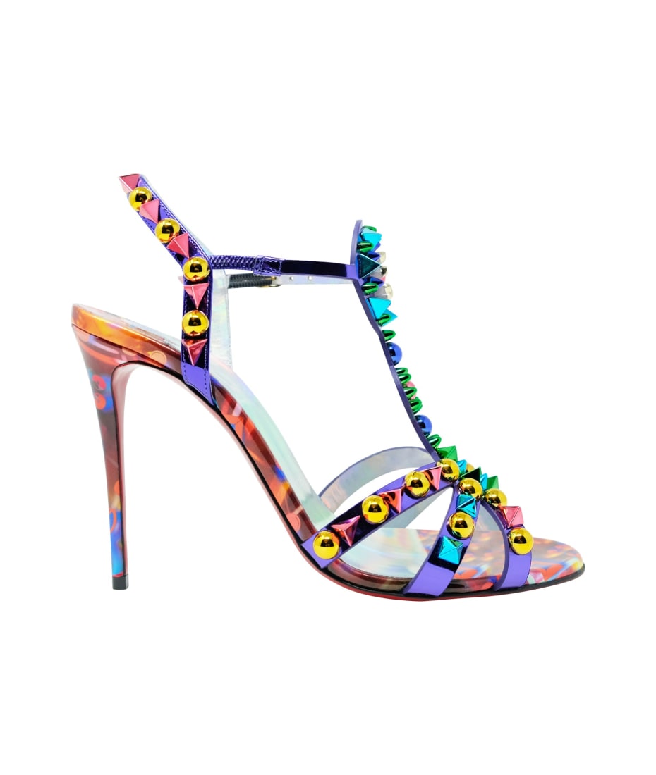 christian louboutin multicolor sandals