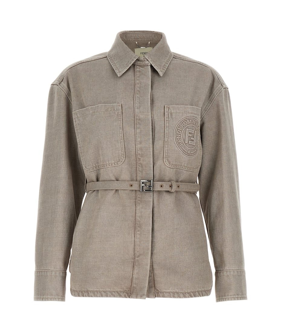 ジャケット Fendi FF DENIM GO-TO JACKET Jacket Jeans Blue | Fendi
