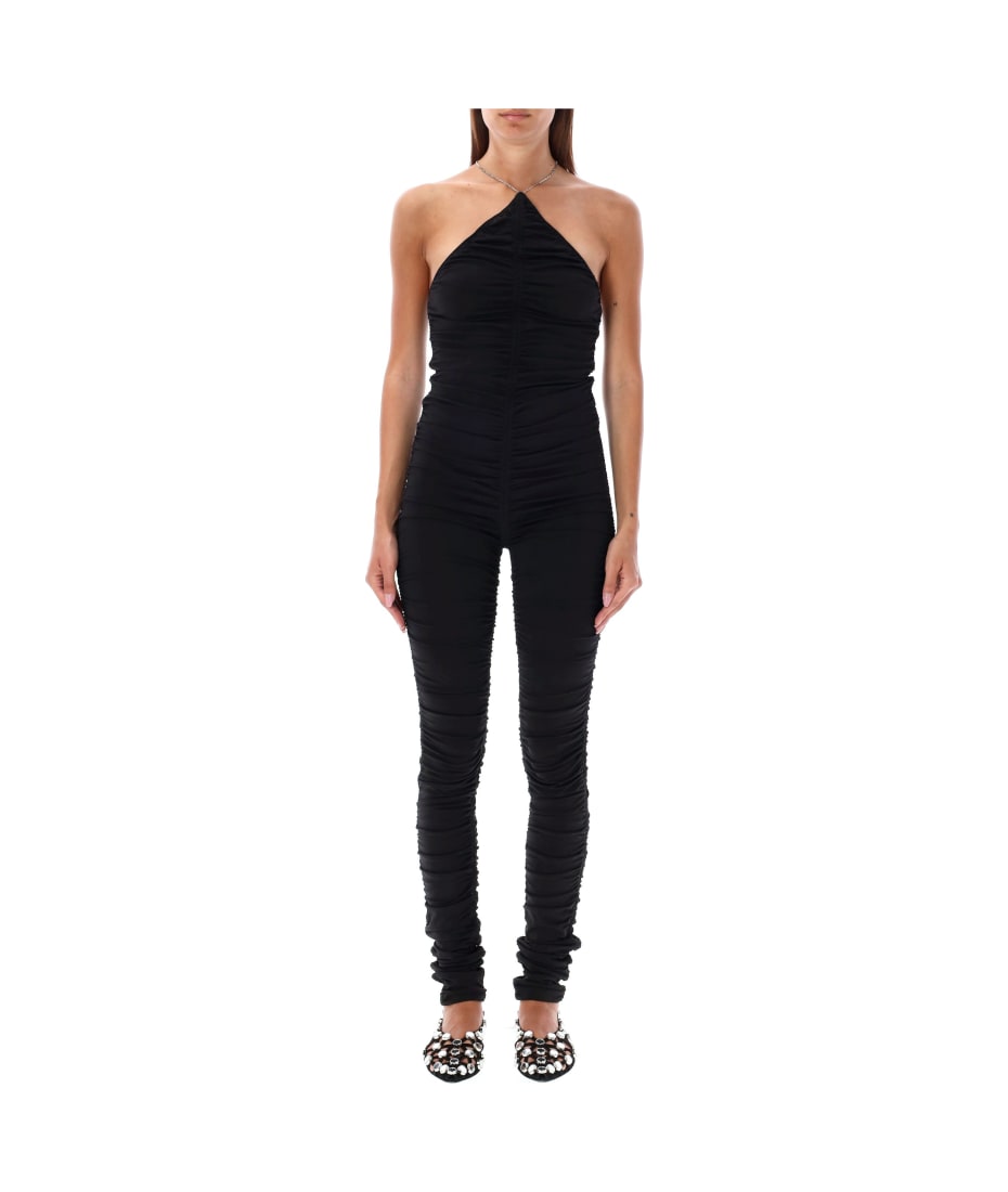 オールインワン・サロペット THE ATTICO FW24 JUMPSUIT DRAPED (247WCO14A014 100) The Attico Draped Jumpsuit | italist