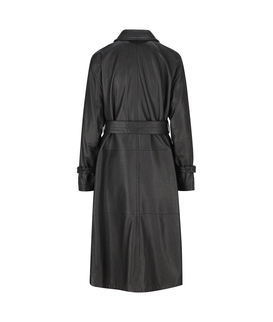 【送料&関税込】Max Mara Bellico Belted Leather Trench Coat Max Mara Bellico Belted Leather Trench Coat | italist