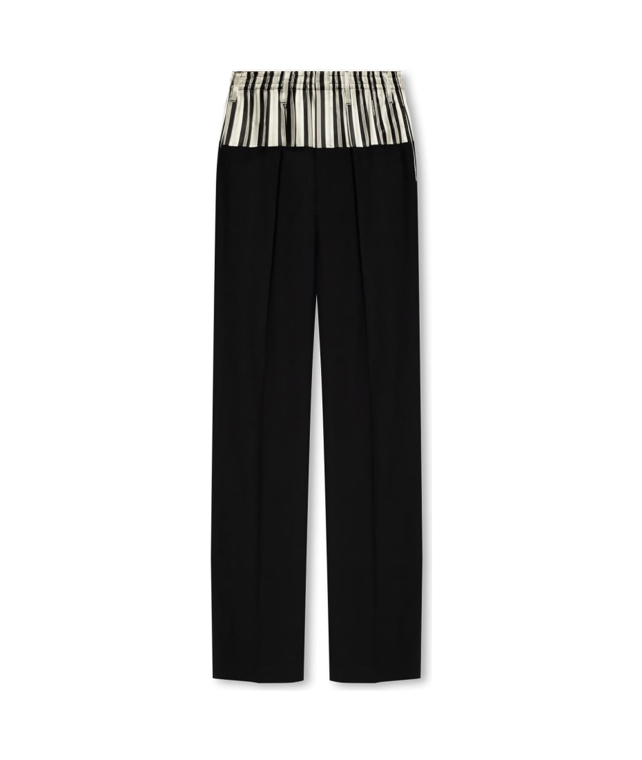 パンツ FENDI BLACK WOOL BLEND FENDI X STEFANO PILATI PANT 33089de0f4a4ed6778795eca5cb3ee