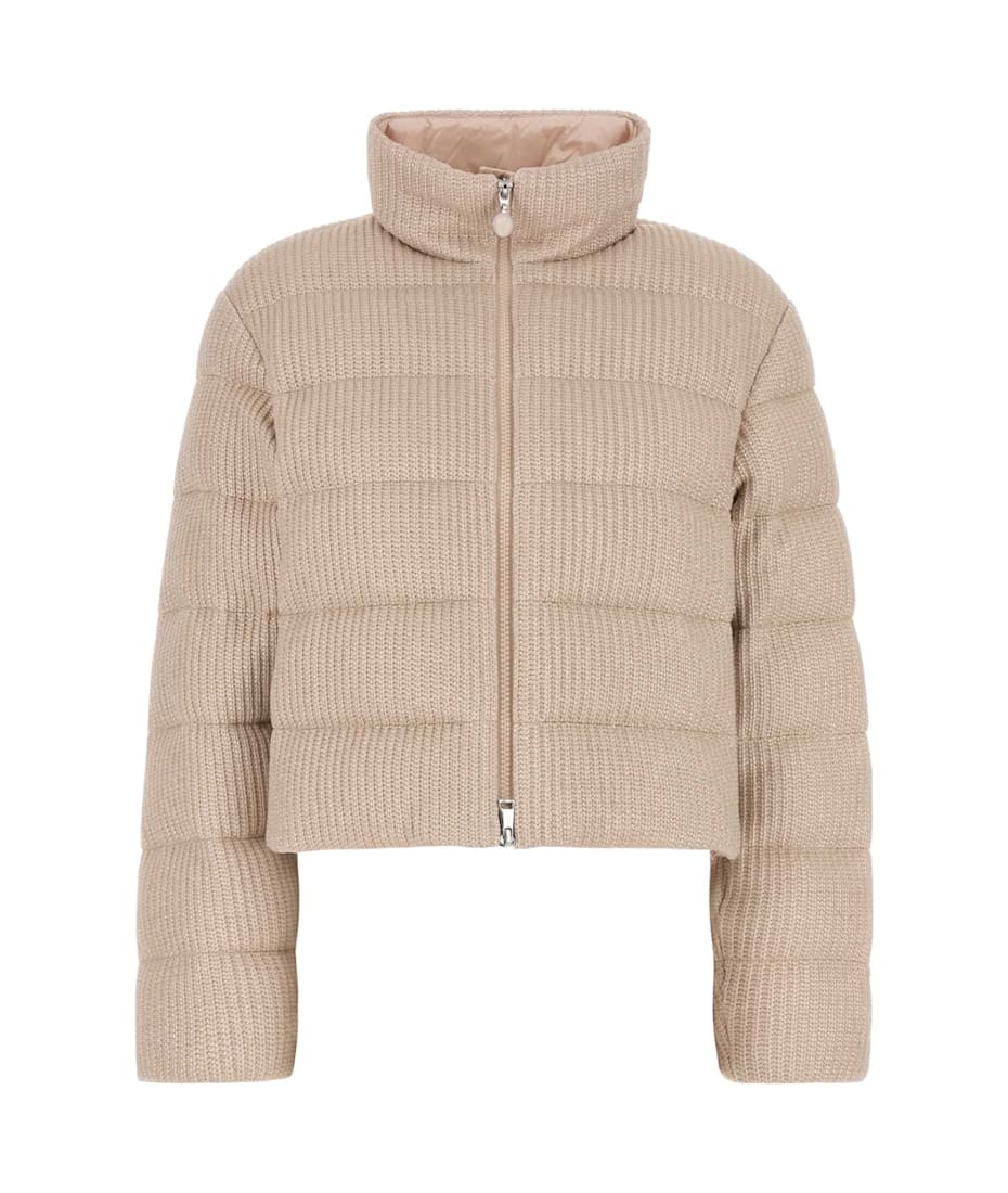 【送料&関税込】Moncler Light Pink Cotton Thoiry Padded Jack Light Pink Thoiry Laminated Cotton Short Down Jacket - Short