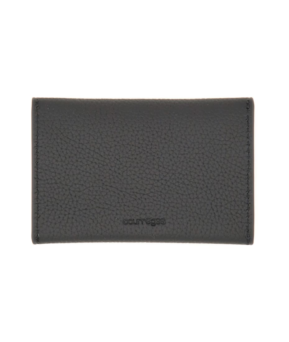 【COURREGES】AC Stud Envelope Card Holder/関税+全国送料込み GRAINED LEATHER ENVELOPE CARDHOLDER - courrèges