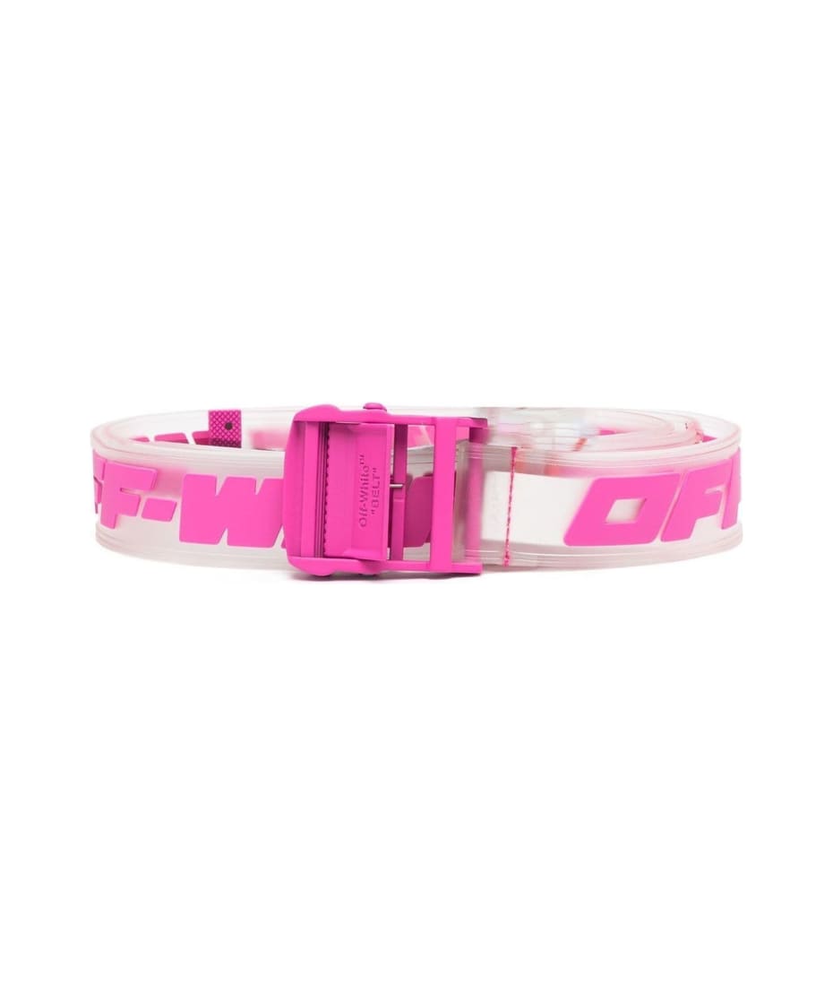 Off-white Women's Arrow Reversible Leather Belt In Pink