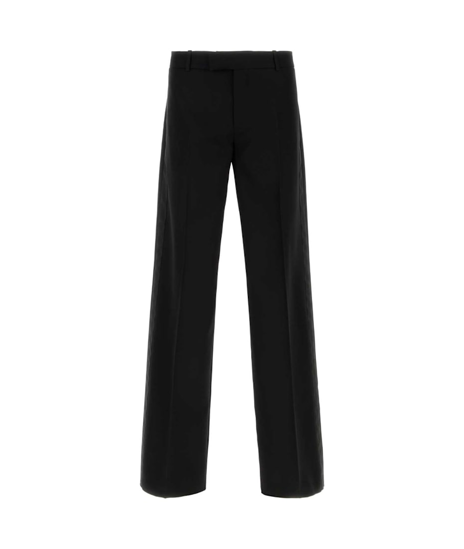 パンツ alexander mcqueen FW25 Black wool pant (830041QJAAC 1000) Alexander McQueen Black Wool Pant | italist