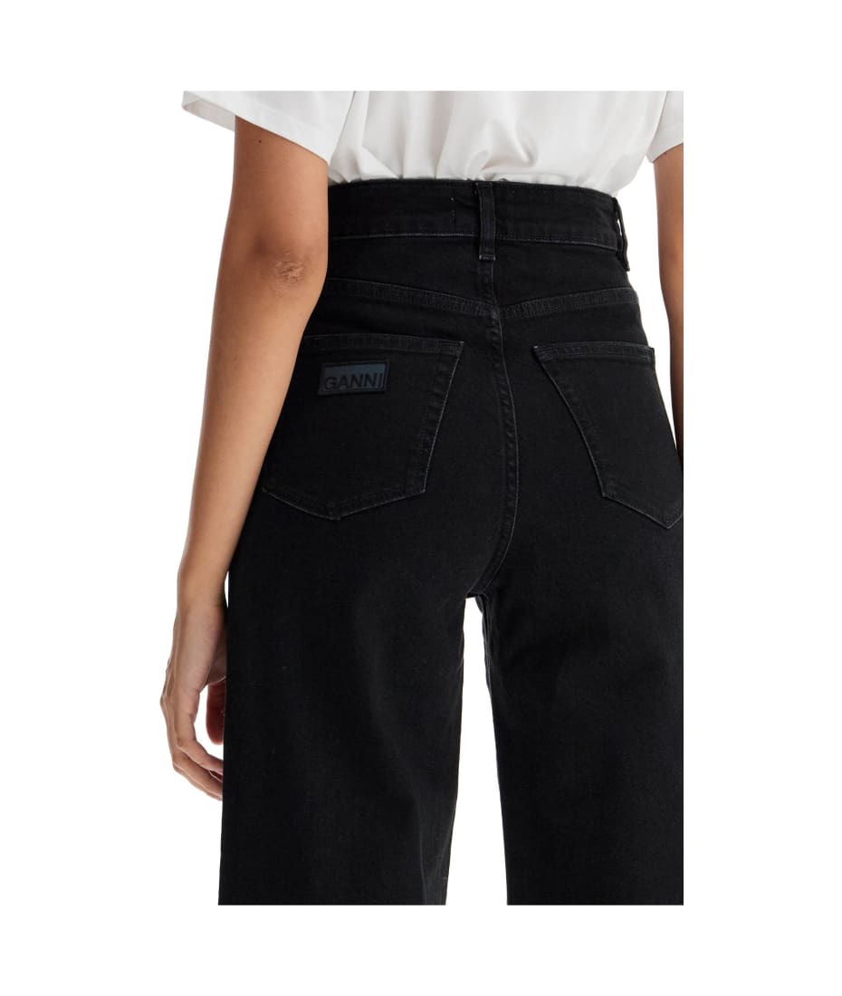 【関税込み】GANNI ブラック Andi ウォッシュドジーンズ Washed Black/Black Washed Black Andi Jeans | GANNI BE