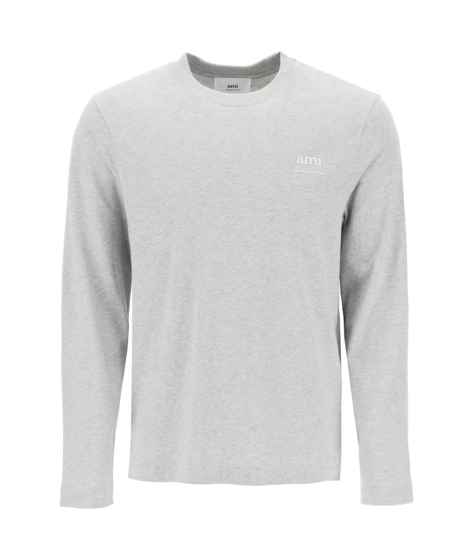 Ami Alexandre Mattiussi Long-sleeved Cotton T-shirt For | italist, ALWAYS  LIKE A SALE