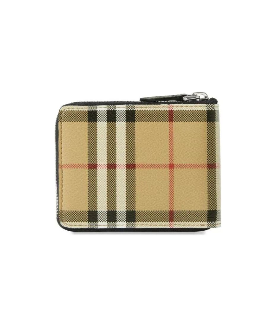 Burberry Checked Zip-around Wallet | italist