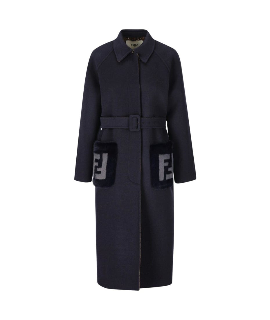 Fendi Double-breasted Straight Cut Coat コート 通販 | italist