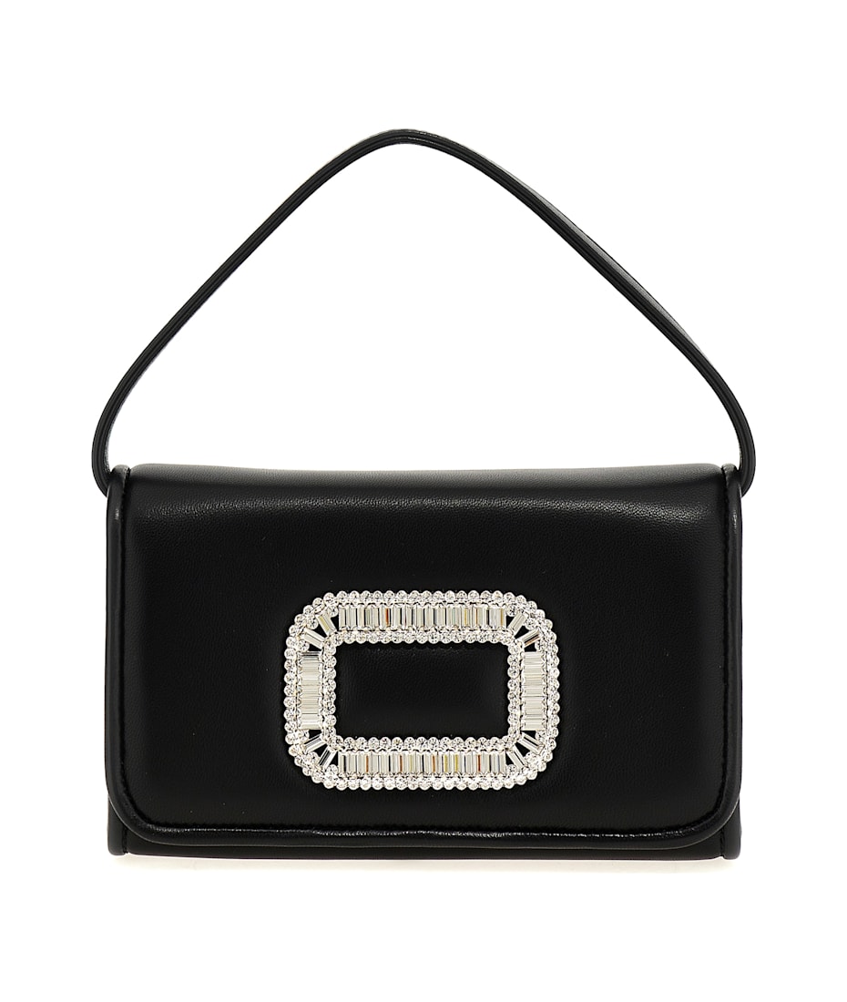 Roger Vivier ピルグリム ミニバッグ ブラック Woman ピルグリム レザー バッグ ミニ
