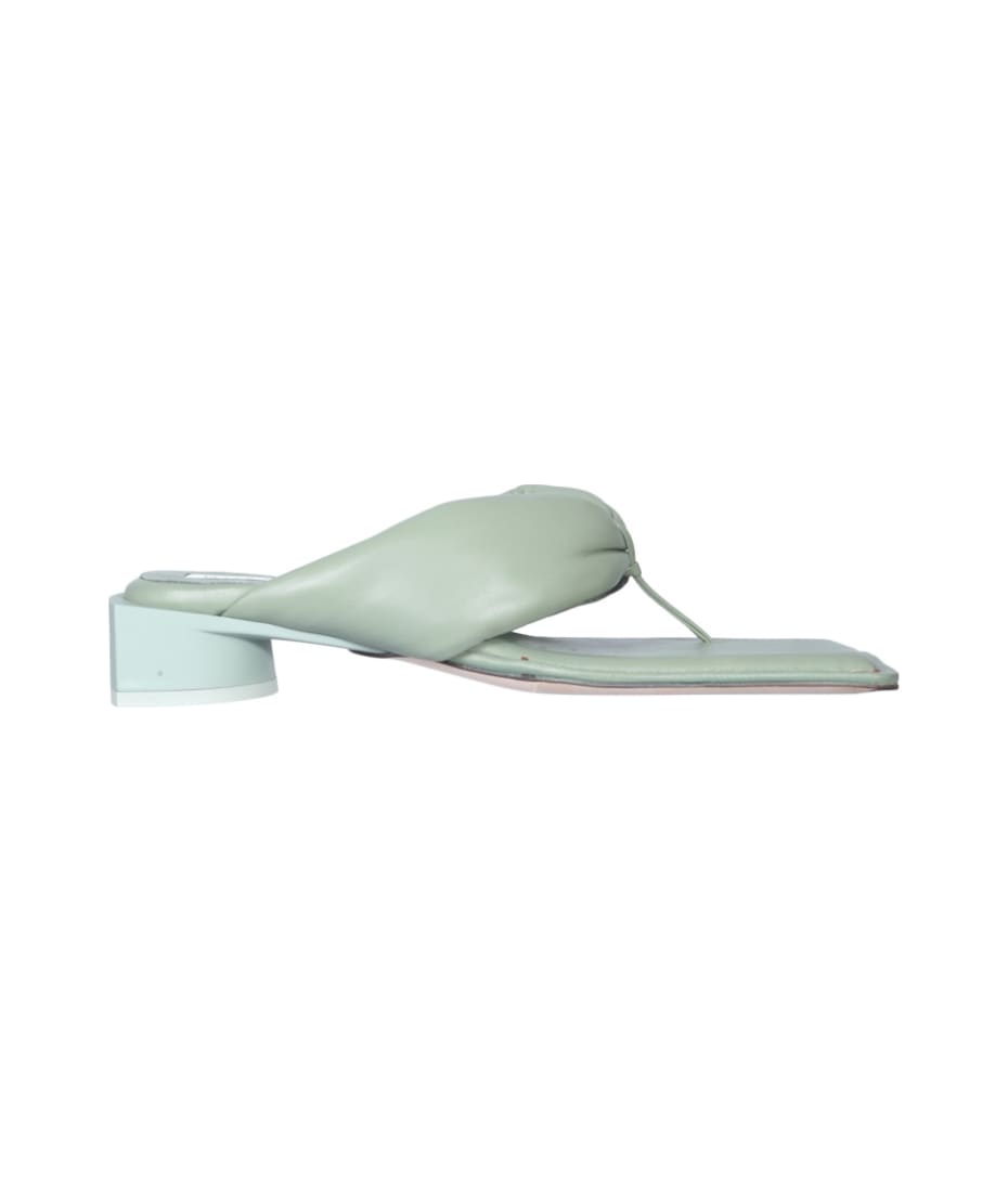 サンダル・ミュール miista SS22 ANAIS SANDALS (MI_3558_GREEN) セール】MIISTA ANAIS SHAMROCK GREEN PATHED NAPPA SANDAL
