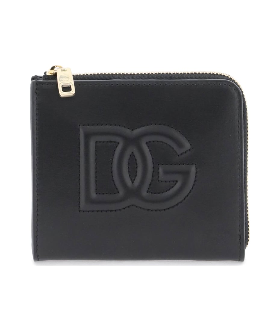 Dolce & Gabbana Dg Logo Embossed Card Holder - NERO (Black)