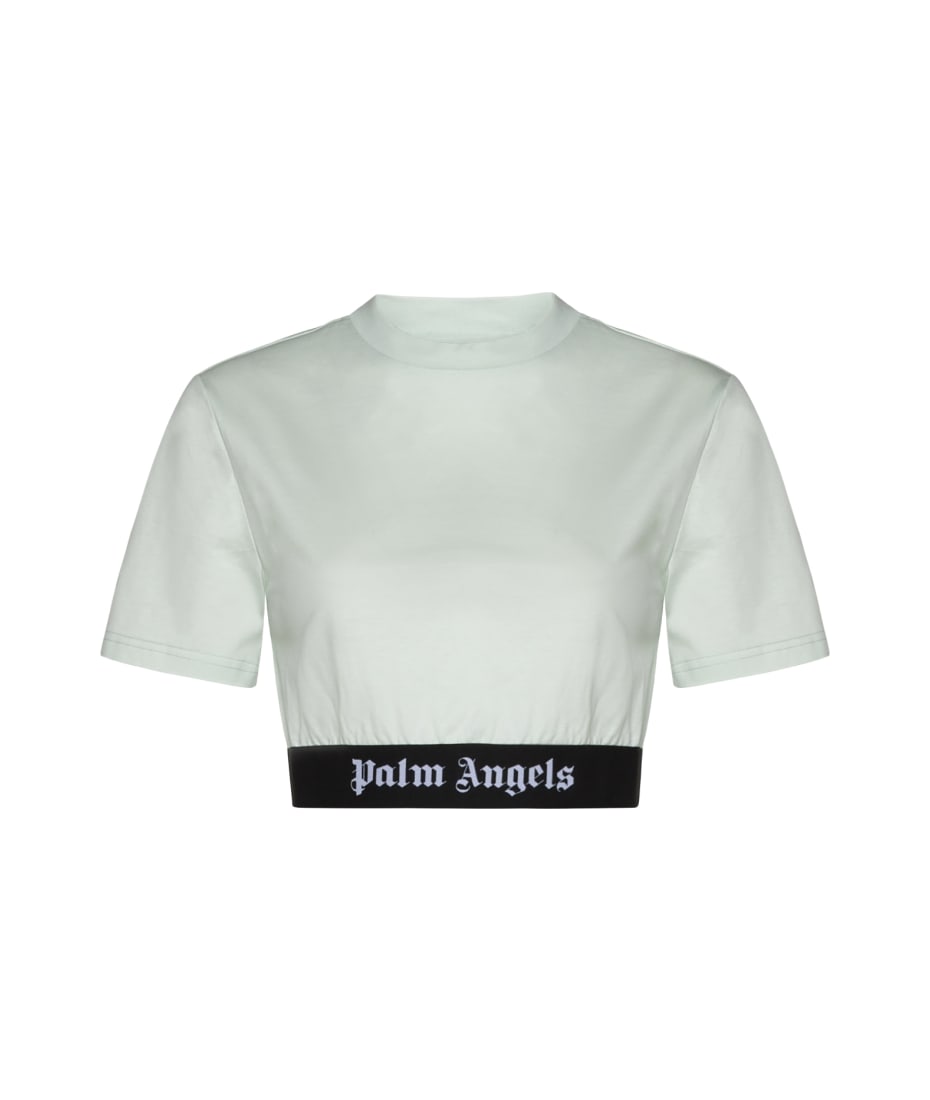 Palm Angels Logo Tape Crop T-shirt | italist