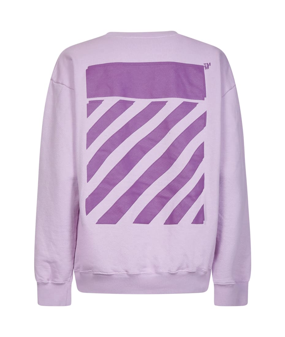 off white sweatshirt purple