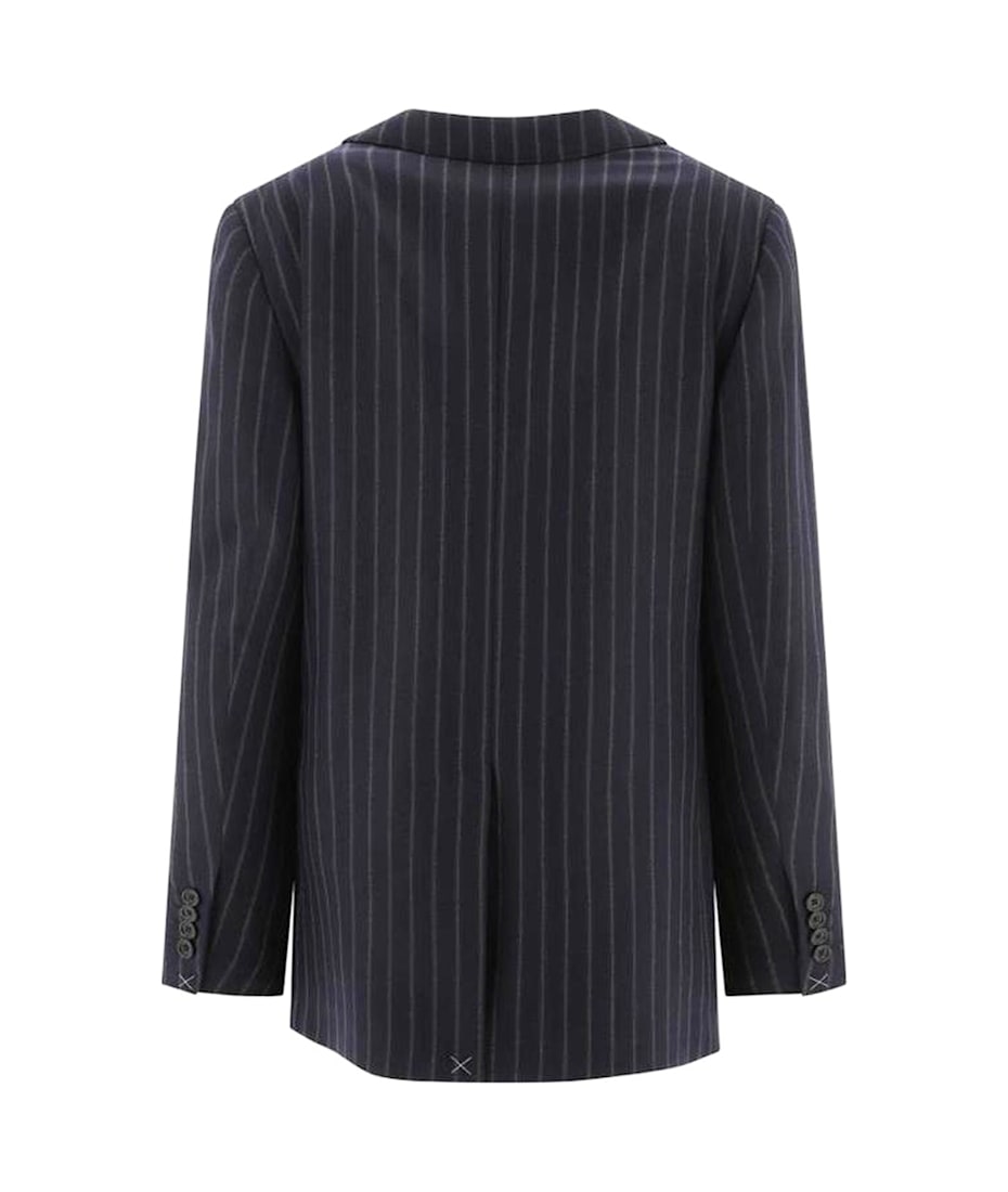 CELINE|BLAZERS ( JACKET IN STRIPED WOOL (2V18T547O Celine Wool Striped Blazer | italist