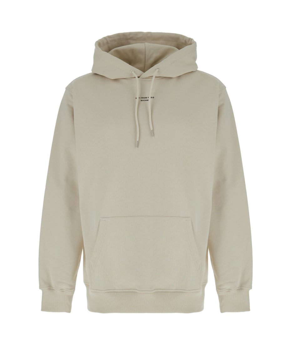 パーカー・フーディ DROLE DE MONSIEUR Beige Hoodie with Logo in Cotton Man Drôle de Monsieur Beige Hoodie With Logo In Cotton Man