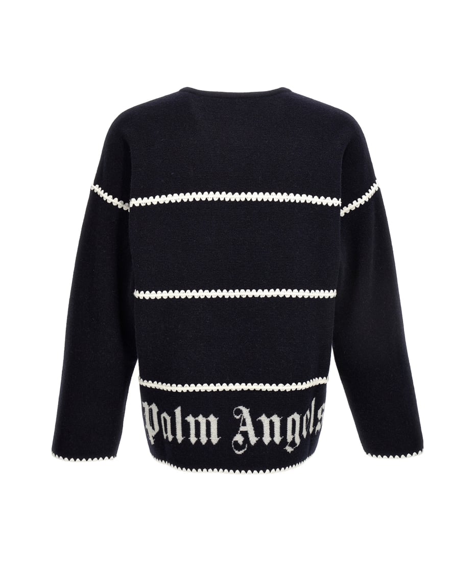 Palm Angels Pa Monogram Striped Sweater | italist