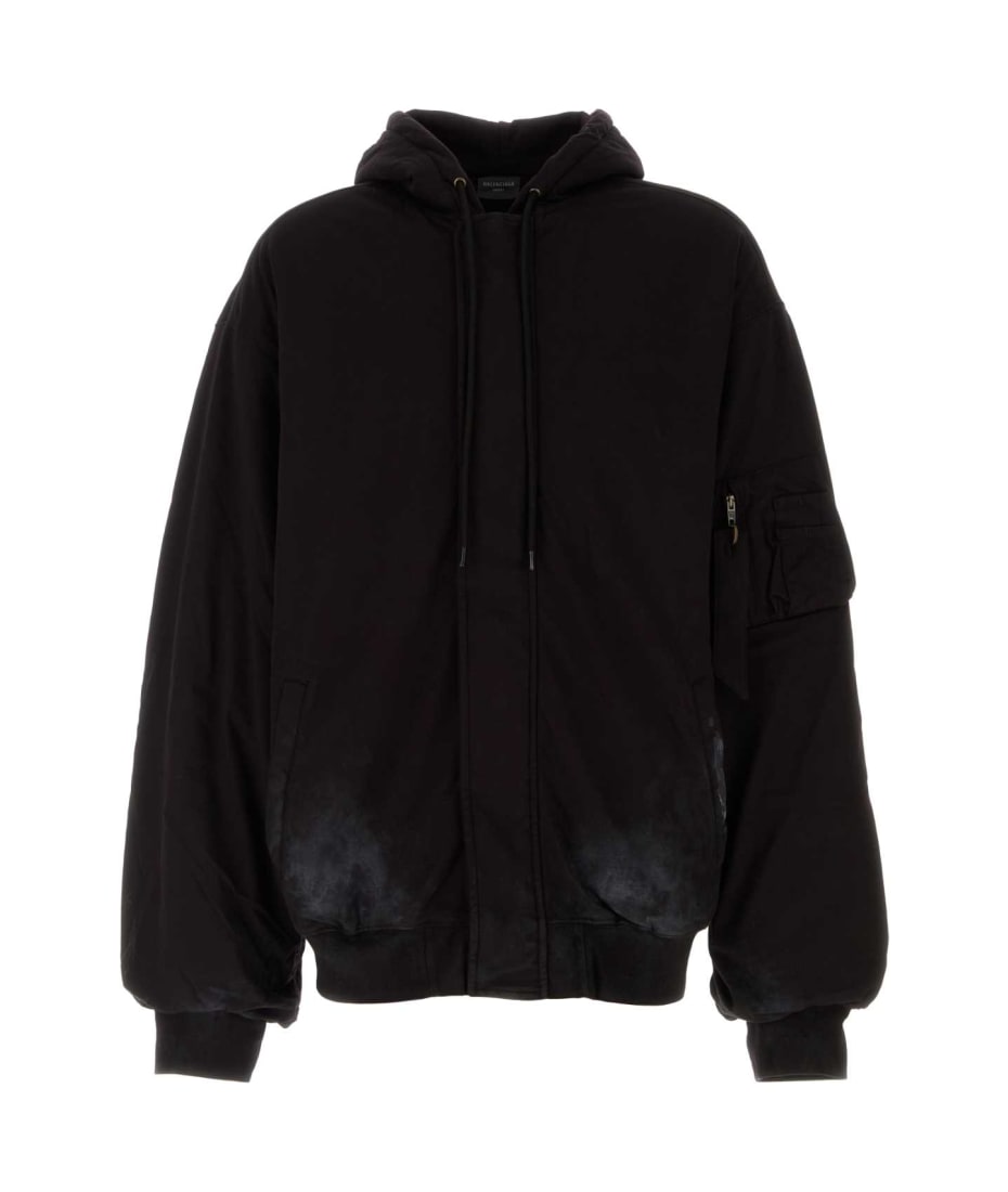 【関税&送料込】Balenciaga Black Cotton Oversize Sweatshirt Balenciaga Black Cotton Oversize Sweatshirt | italist