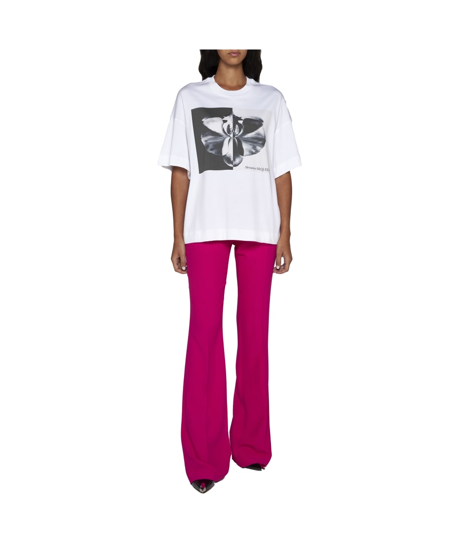 【送料&関税込】Alexander McQueen Photographic Orchid T-shir Alexander McQueen Photographic Orchid T-shirt | italist