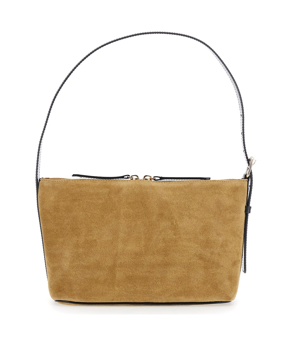 トートバッグ A.P.C. Beige Suede Vera Shoulder Bag A.P.C. 'vera' Beige Shoulder Bag With Top Handle And Zip