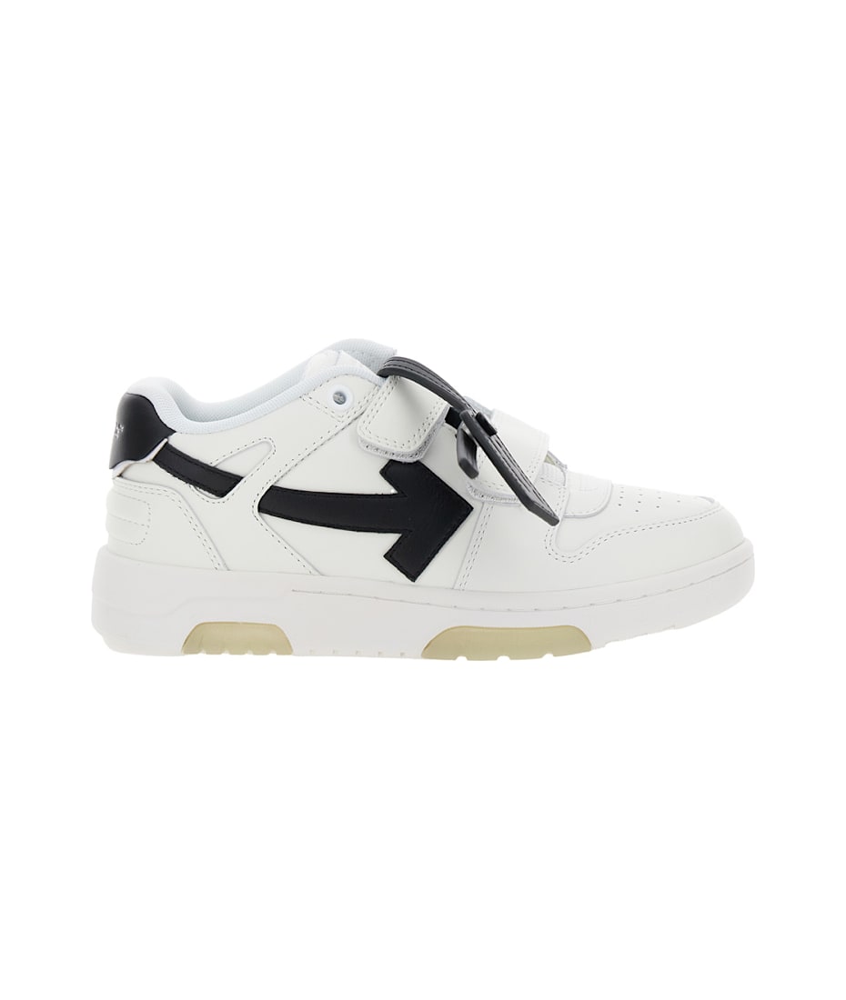 Off-White 'out Of Office' White Low Top Sneakers With Velcro