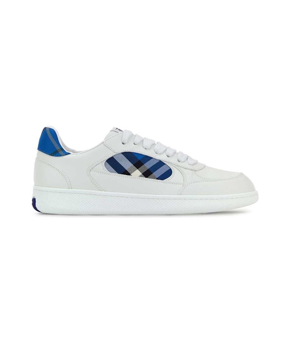 スニーカー BURBERRY WHITE LEATHER TERRACE SNEAKERS Burberry White Leather Terrace Sneakers | italist
