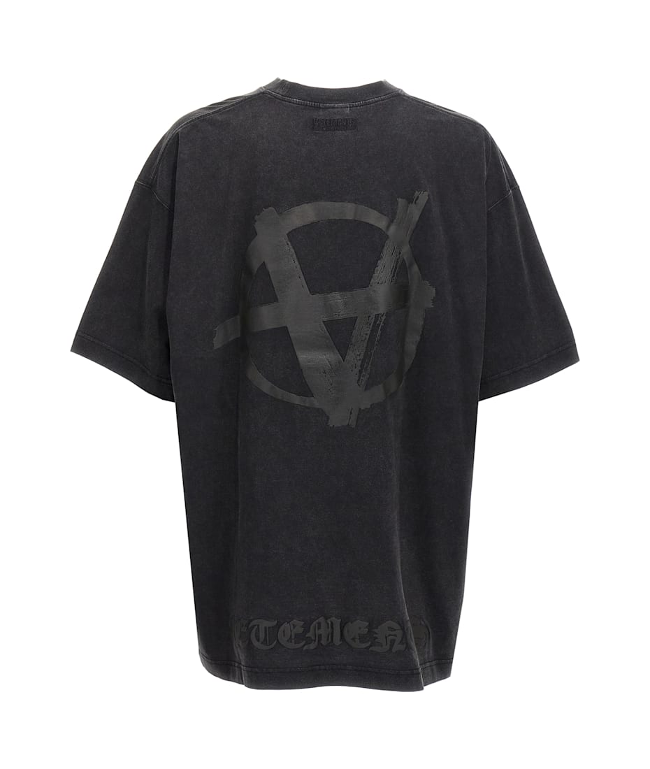 VETEMENTS 21SS anarchy Tシャツ ヴェトモン VETEMENTS 21SS ANARCHY GOTHIC LOGO T-SHIRT ロゴ