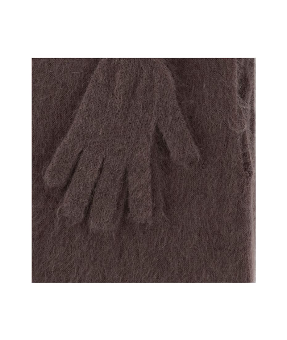 【送料&関税込】Moschino Mohair Blend Short Cape With Gloves Moschino Mohair Blend Short Cape With Gloves In Brown | ModeSens
