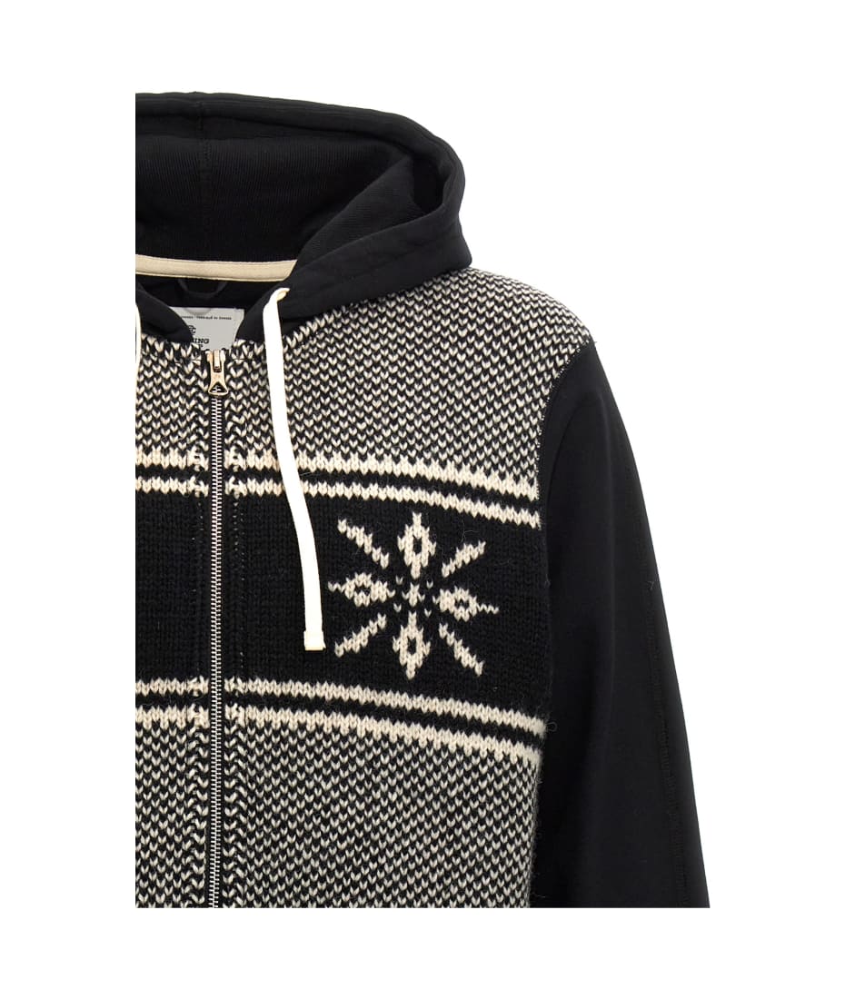 スウェット・トレーナー Junya Watanabe Jacquard insert hoodie Junya Watanabe Jacquard Insert Hoodie | italist