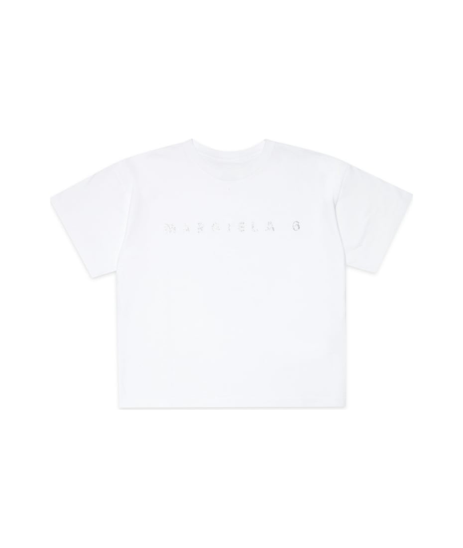 MM6 Maison Margiela Mm6t48u T-shirt Maison Margiela White Jersey T