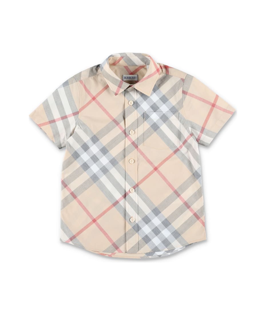 Burberry Malleco black short sleeve polo gold buttons Sz XS