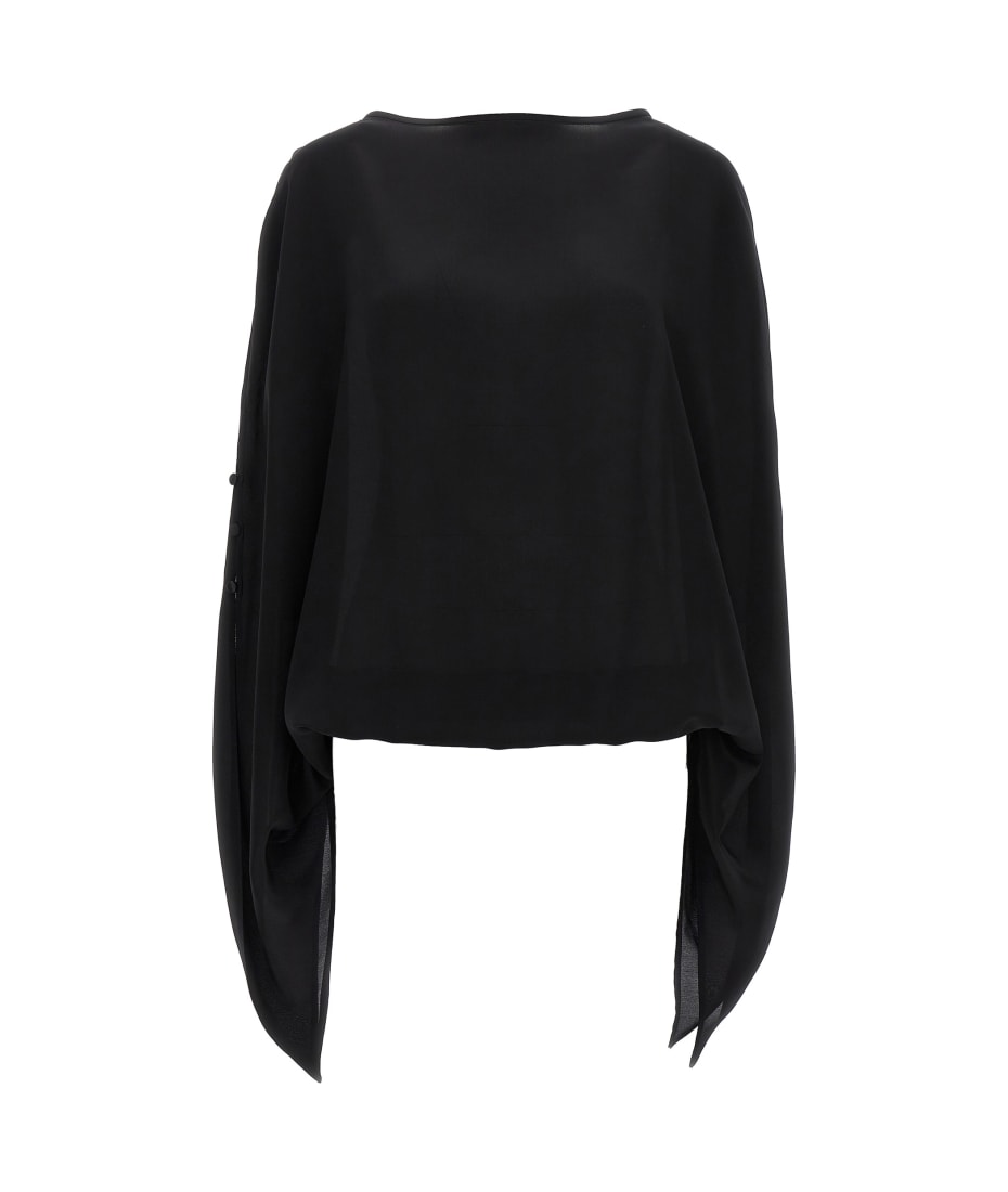 Tシャツ・カットソー DI.LA3 PARI' SS24 'Cristina' blouse (C241 NERO) Di.La3 Pari' 'cristina' Blouse | italist
