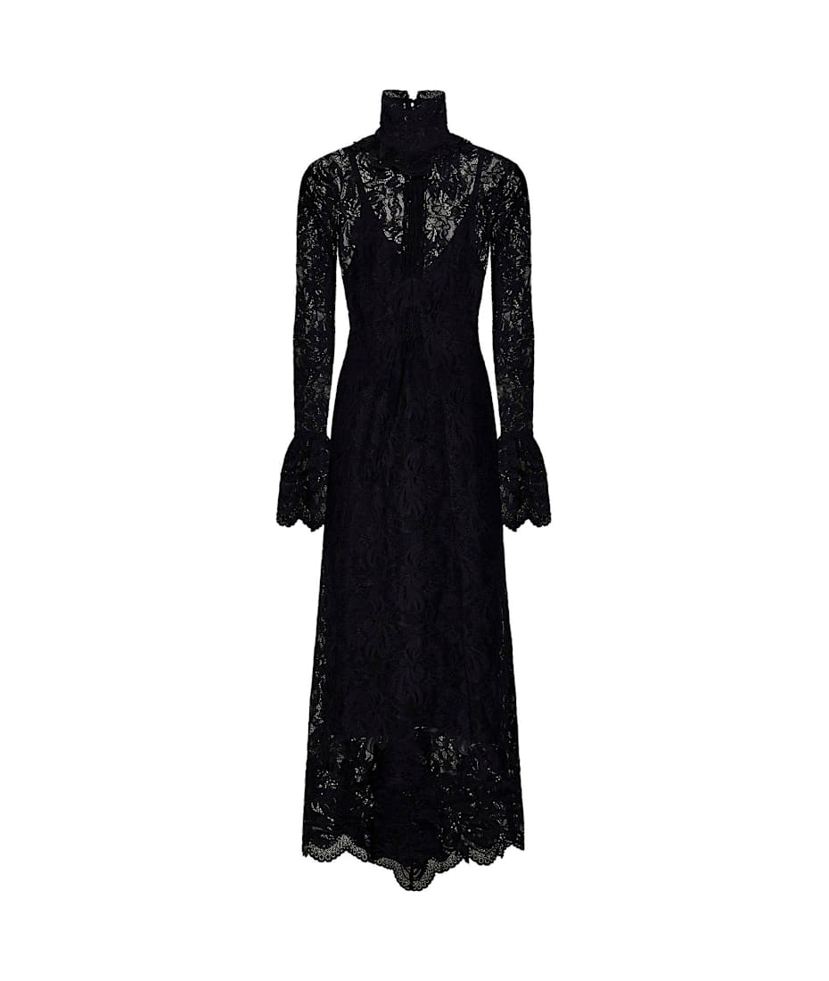 lace dress new Black Le Stretch Lace Long Sleeve Dress