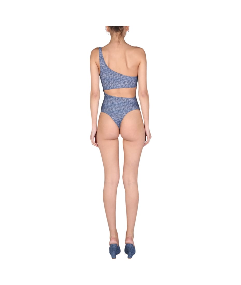 ワンピース水着 MAGDA BUTRYM SS22 ONE PIECE CUT-OUT SWIMSUIT (817321_DENIM) Magda Butrym One Piece Cut-out Swimsuit | italist