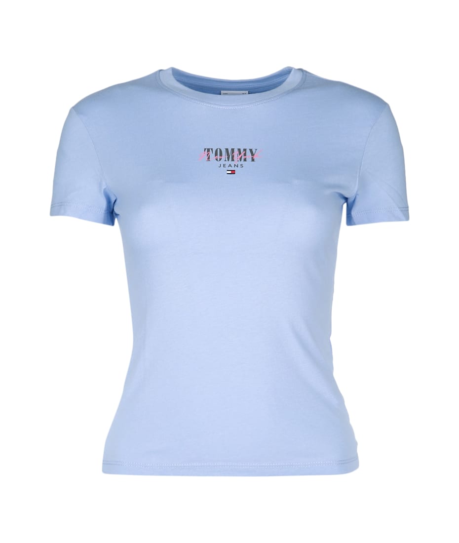 Blue tommy jeans t shirt online