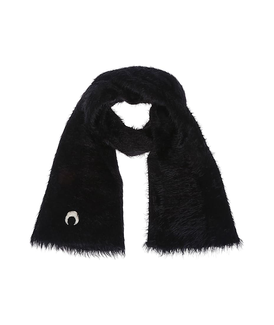 スカーフ Wild Puffy Scarf - Marine Serre - Synthetic - Black Wild Puffy Scarf - Marine Serre - Synthetic - Black