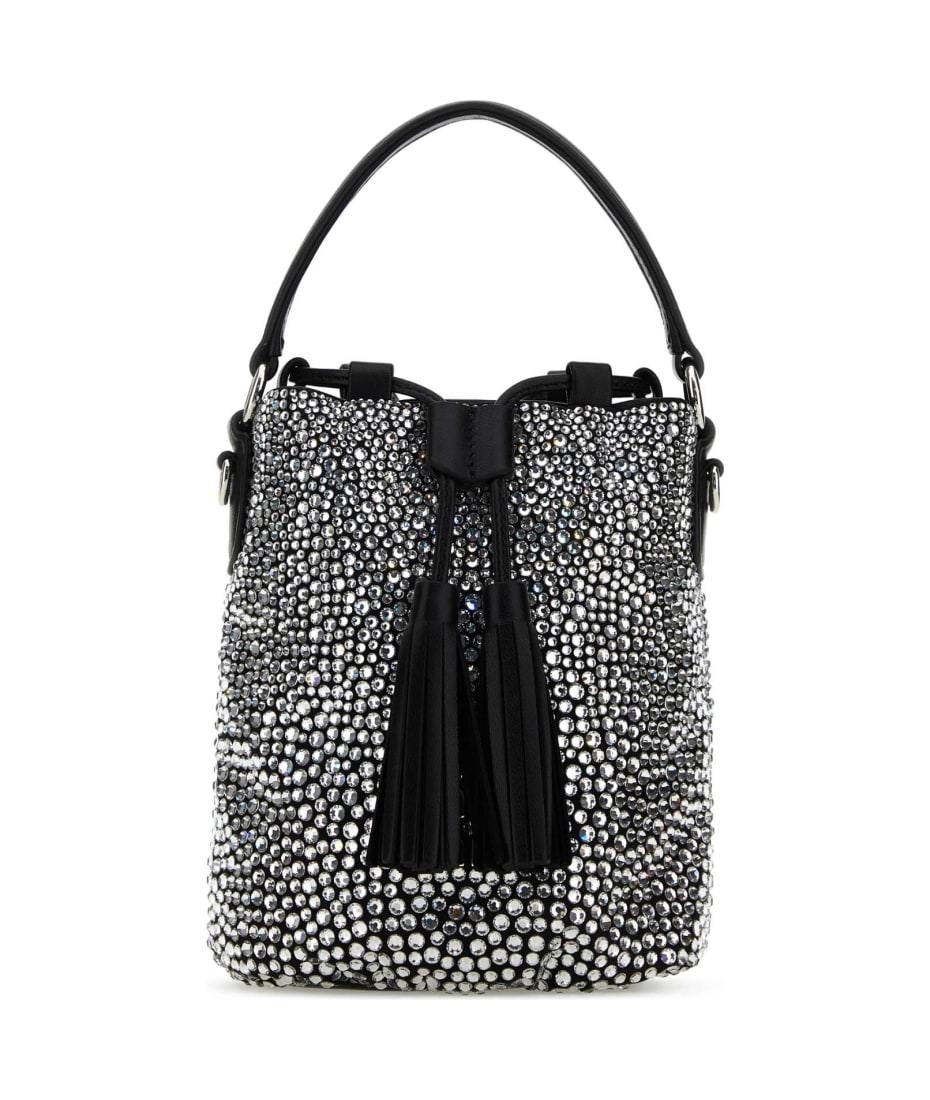 トートバッグ MIU MIU Embellished Satin Handbag Miu Miu Embellished Satin Bucket Bag | italist